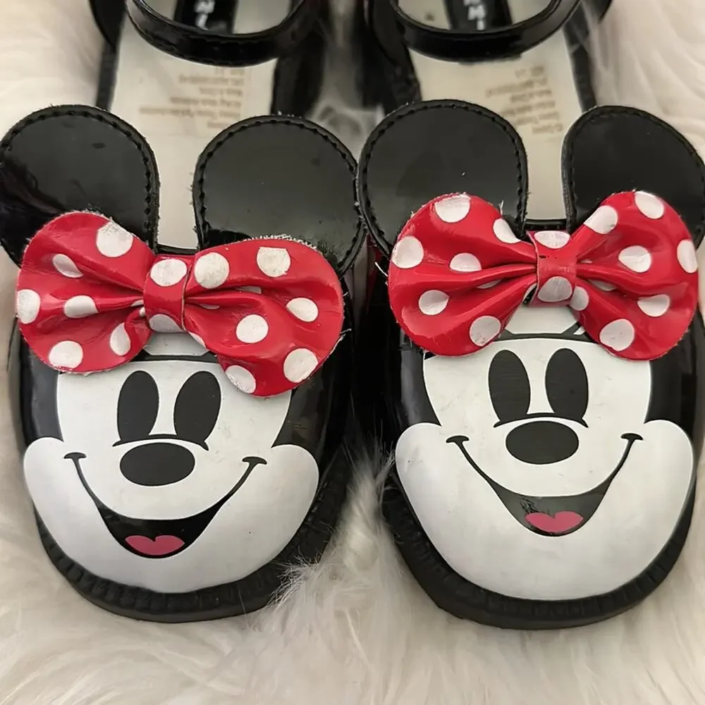 Disney | Minnie Mouse Mary Jane Block Heel Shoes Size 2-3